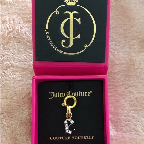NIB Juicy Couture Pave “E” Charm - Picture 2 of 3